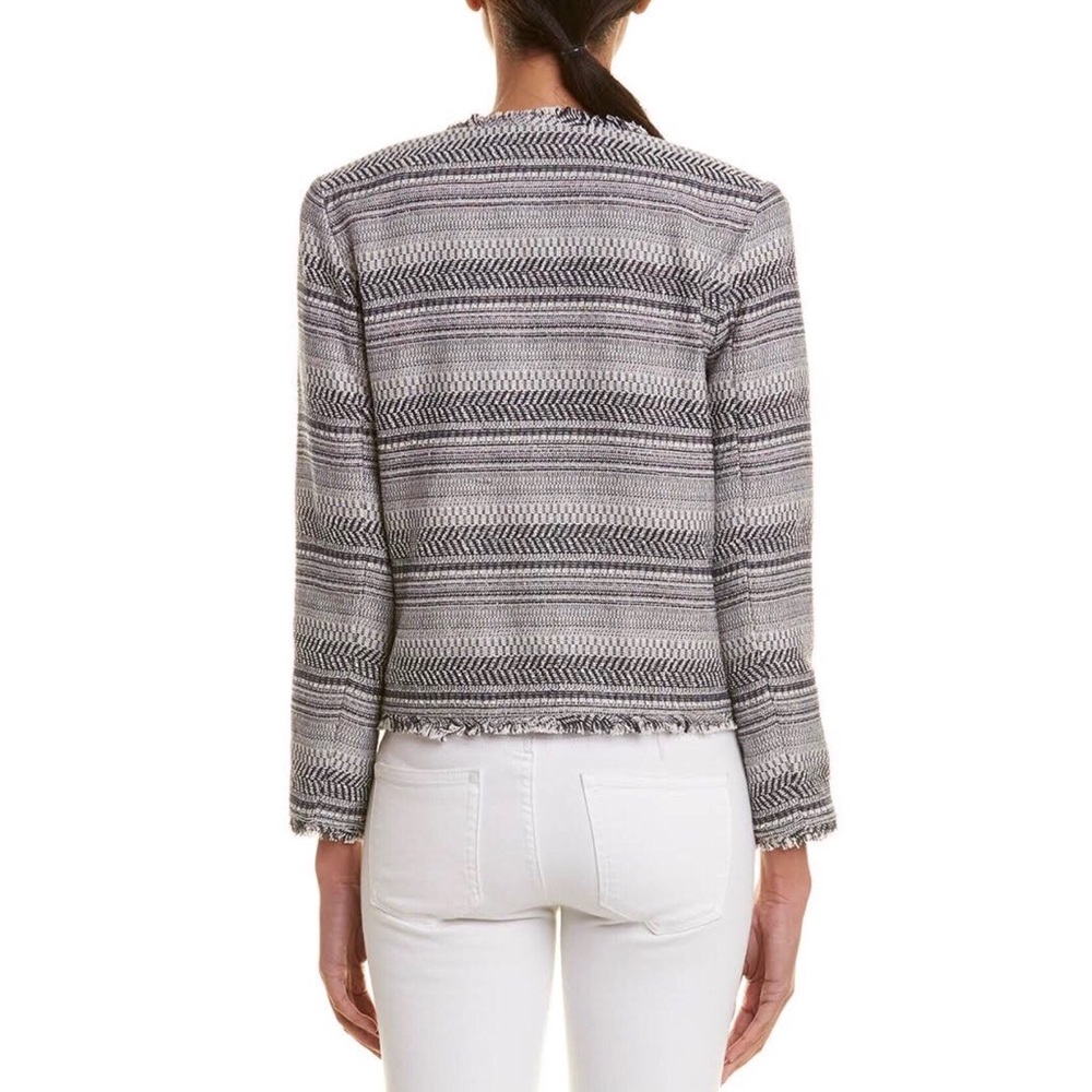 1.State Women’s Rustic Fringe Tweed Jacket Blazer - Picture 2 of 6
